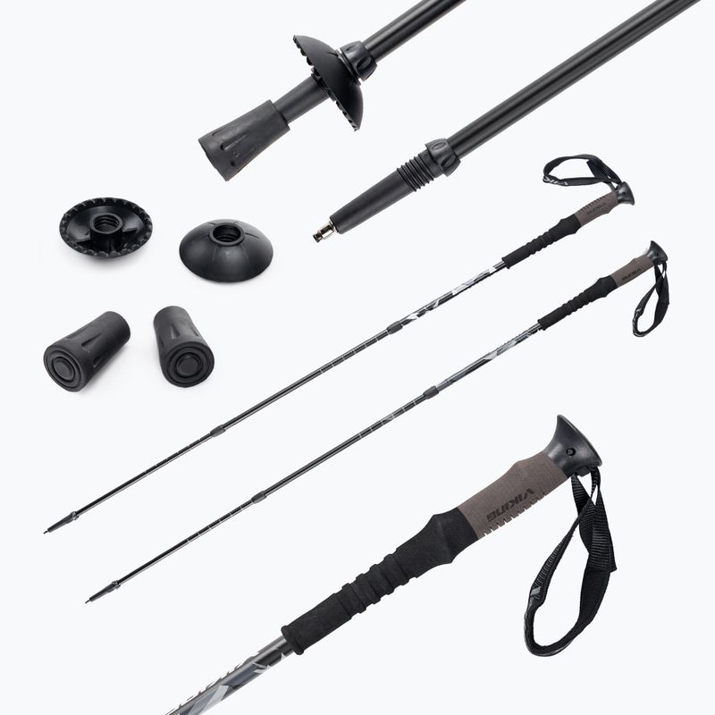 Viking Trekkingstöcke Nelio Pro 09 schwarz/grau 610/22/2960/09 8