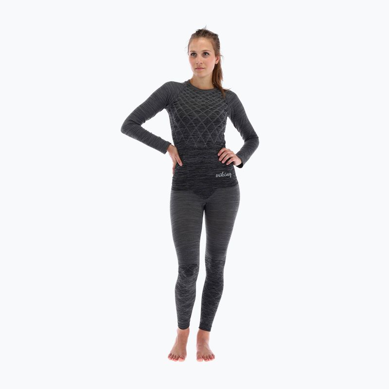 Damen Thermo-T-Shirt Viking Petra Bamboo grau 500/22/5323 4