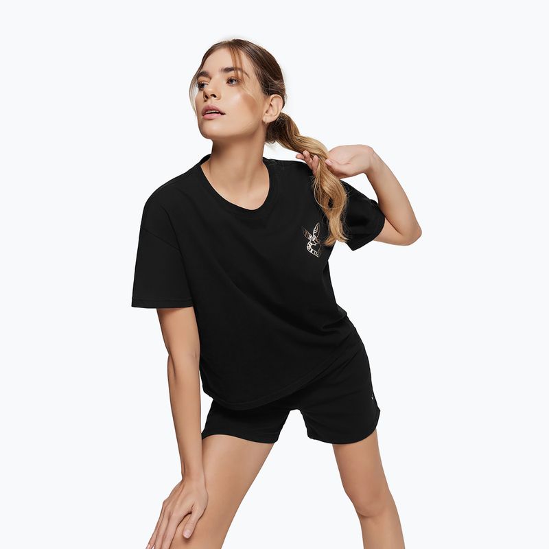 Damen Trainingsshirt Cardio Bunny Bright schwarz 4