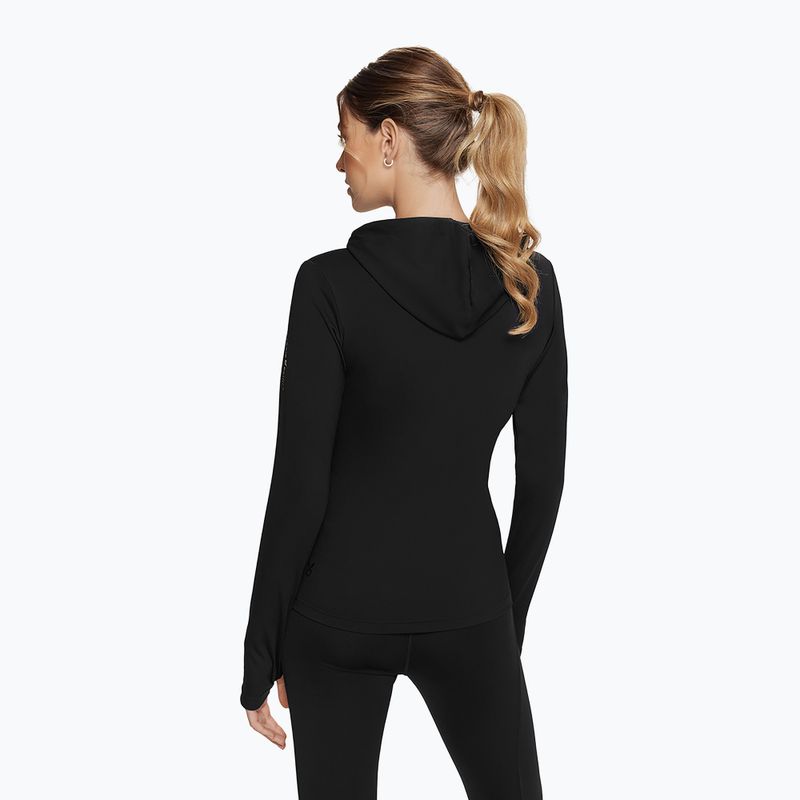 Damen-Workout-Sweatshirt Cardio Bunny Windy schwarz 2