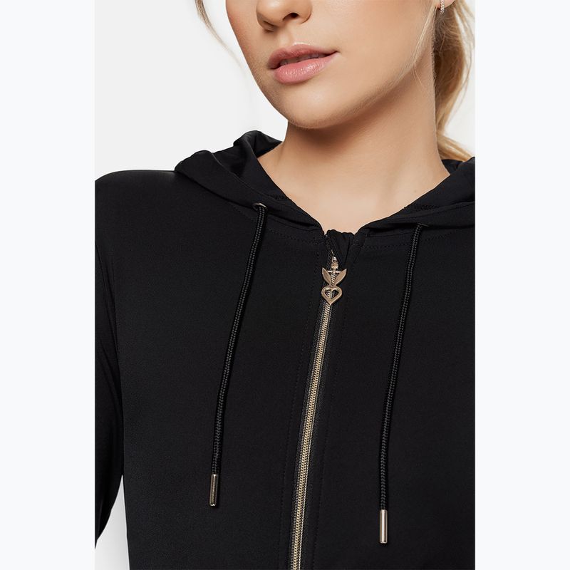 Damen-Workout-Sweatshirt Cardio Bunny Windy schwarz 4