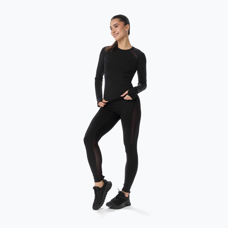 Damen-Trainingslangarmshirt Cardio Bunny  black 2