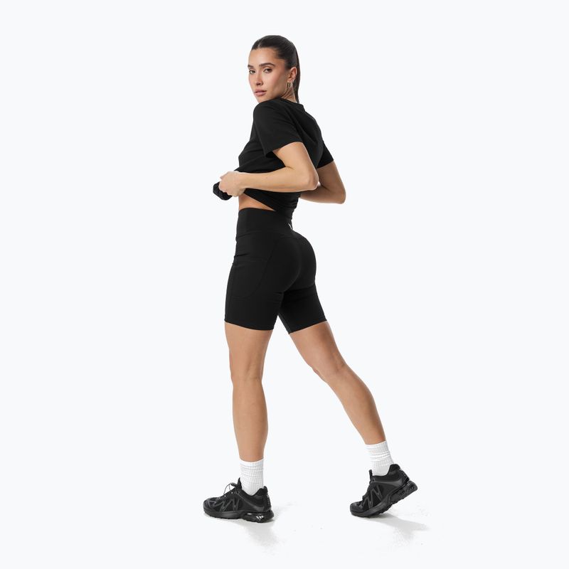 Damen Trainingsshorts Cardio Bunny Black biker 2