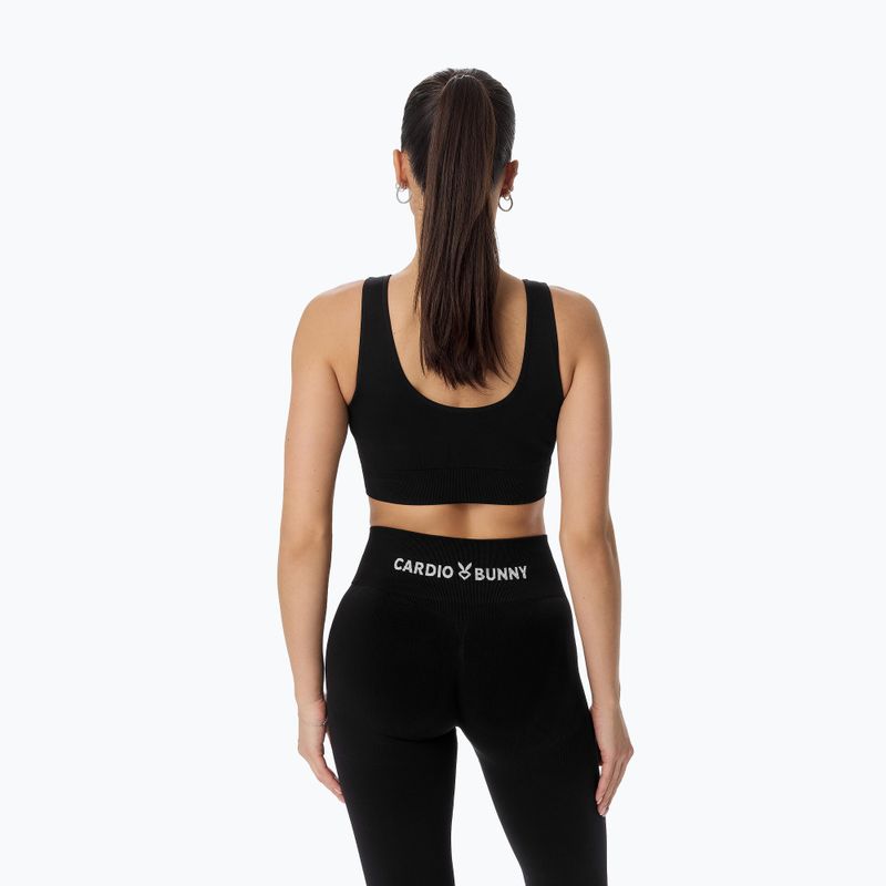 Damen-Trainingsleggings Cardio Bunny Seamless Push-Up black 5