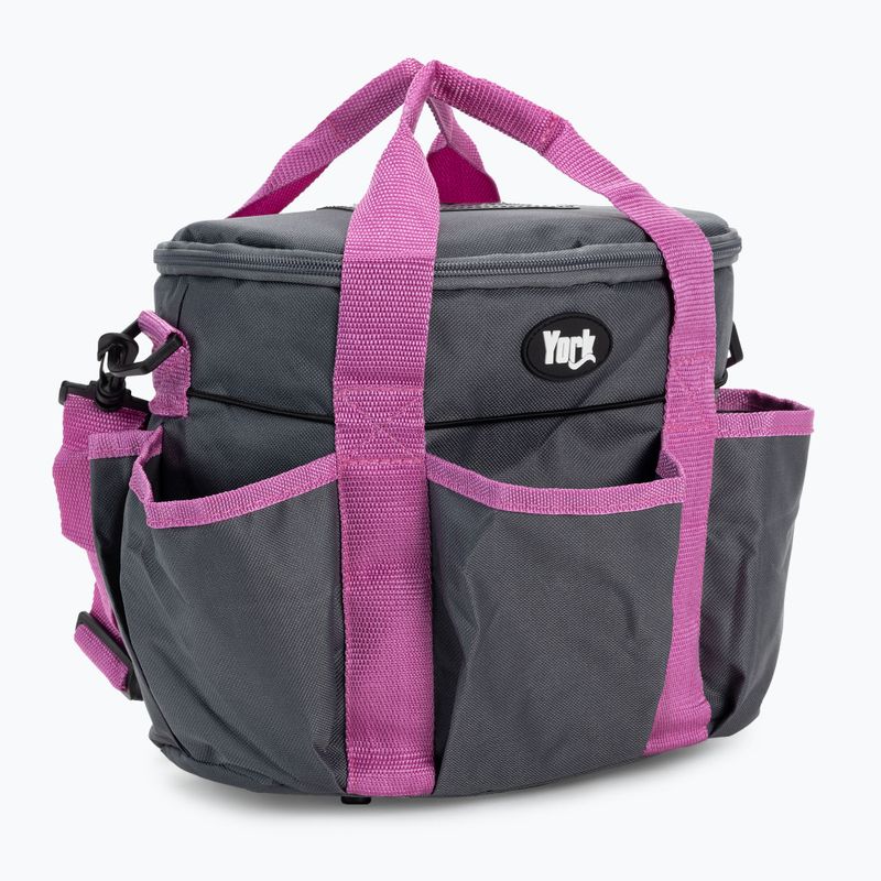 York Reitsportzubehör Tasche abschließbar grau flieder 280108 2