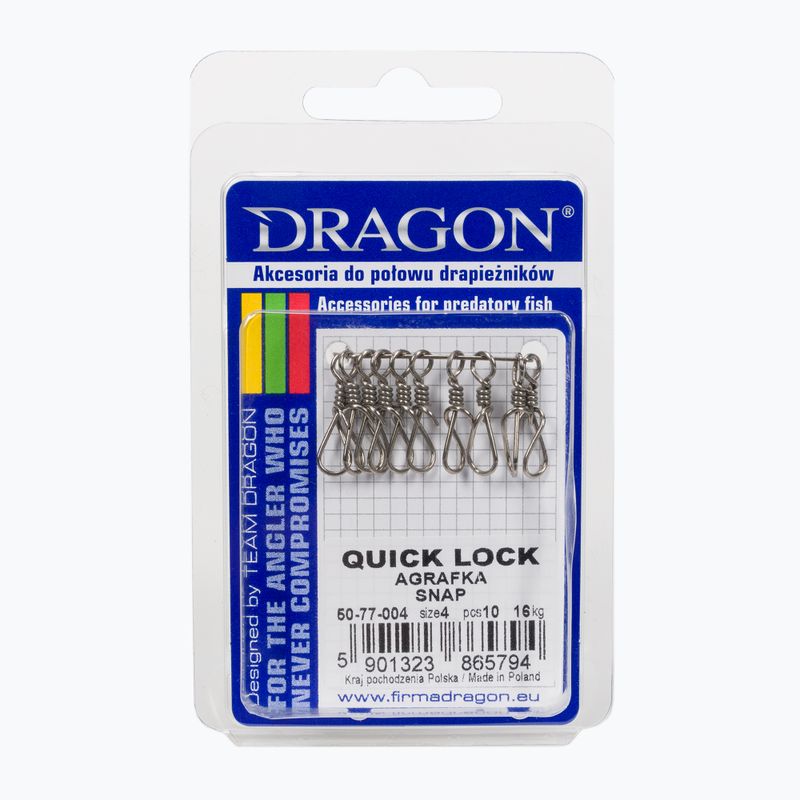 Dragon Quick Lock Spinning Sicherheitsnadeln 10 Stück silber PDF-50-77-004