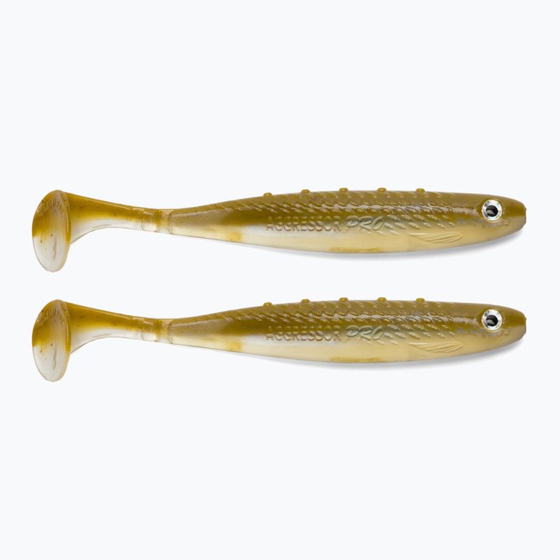 Dragon V-Lures Aggressor Pro 2 Stück Honey Dodger Gummiköder CHE-AG50D-02-200