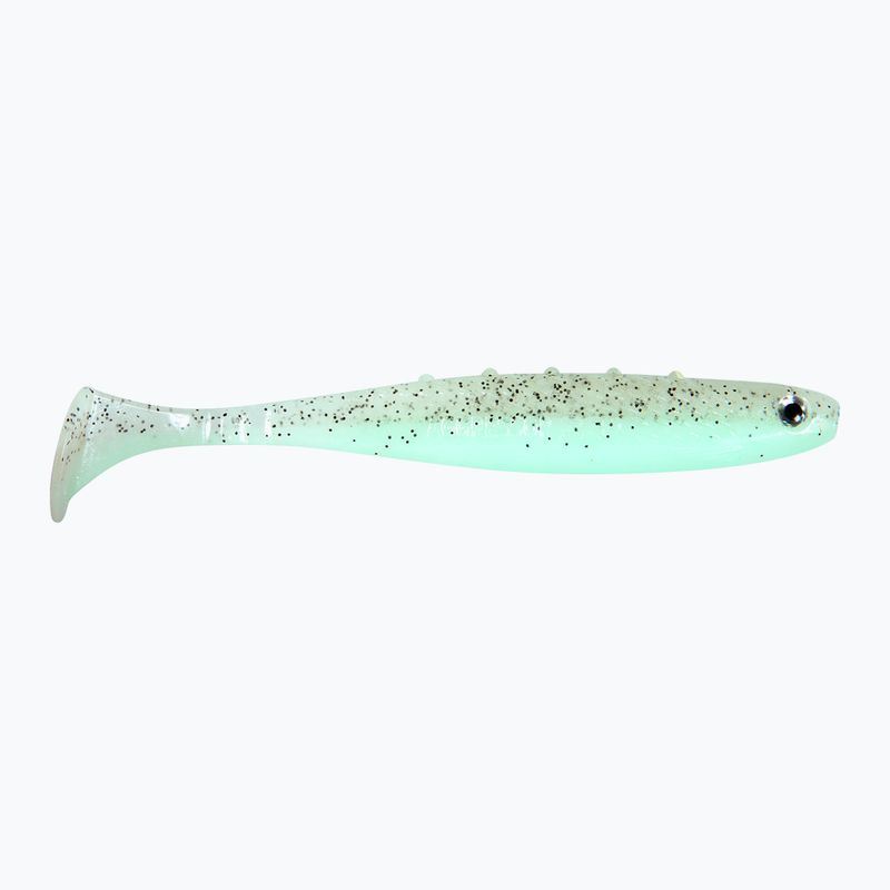 Dragon V-Lures Aggressor Pro 2 Stück glow schwarz glitter Gummiköder CHE-AG50D-15-050