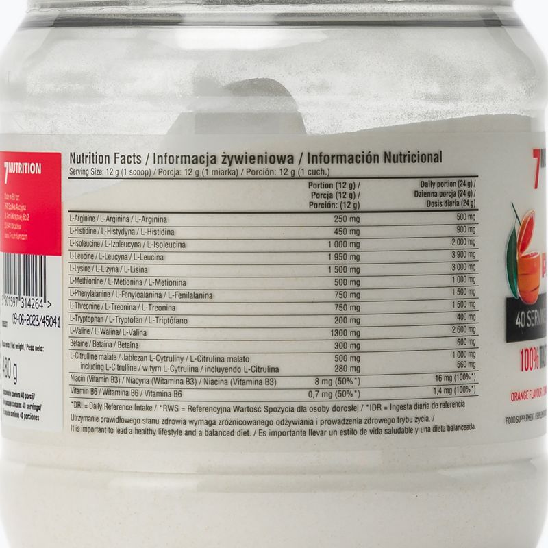 EAA Perfect 7Nutrition Aminosäuren 480g orange 7Nu000393 3