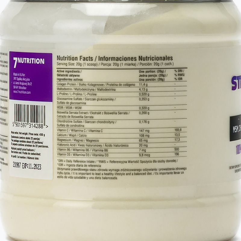 Steel Joints Drink 7Nutrition Gelenkregeneration 450g Zitrone 7Nu000394 3