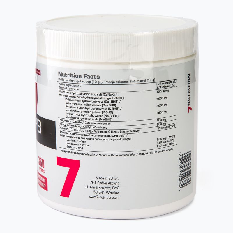 Keto BHB 7Nutrition Unterstützung der ketogenen Ernährung 360g Zitrone 7Nu000417 3