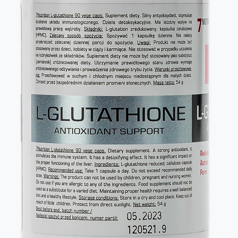 L-Glutathion 7Nutrition Antioxidans 90 Kapseln 7Nu000466 2
