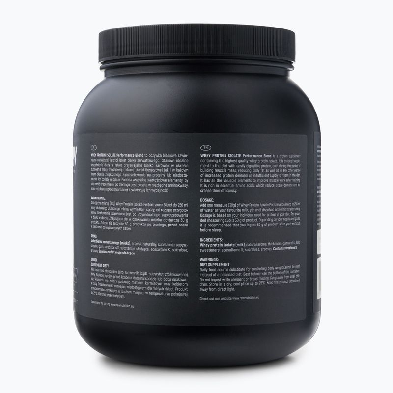 Molkenprotein-Isolat Raw Nutrition 900g Schokolade WPI-59017 2