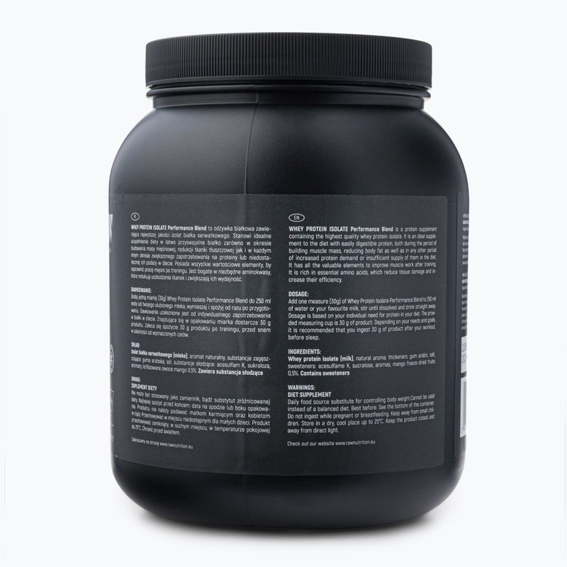Molkenprotein-Isolat Raw Nutrition 900g Mango WPI-59017 2