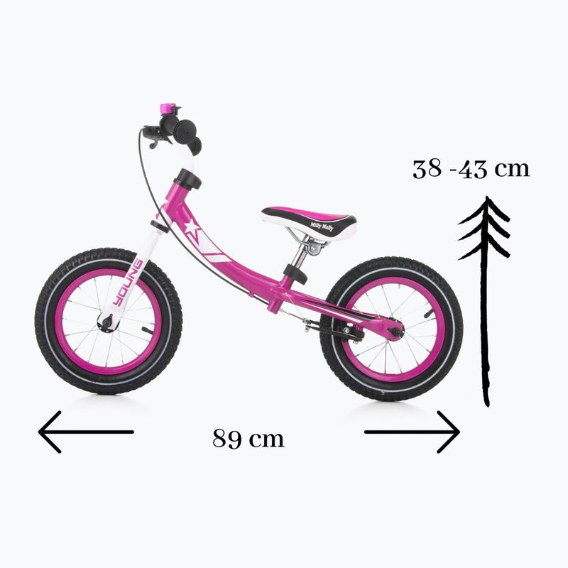 Milly Mally Young Langlaufrad rosa 391 9