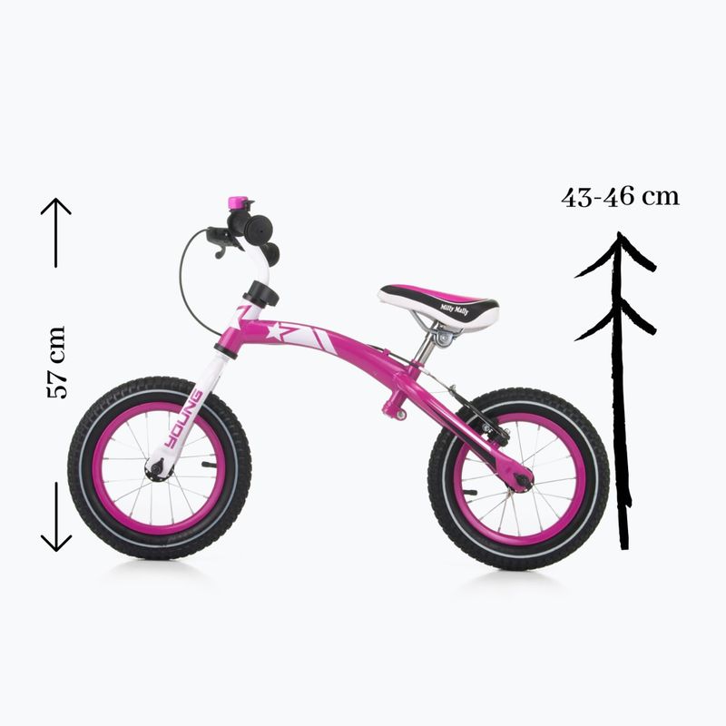 Milly Mally Young Langlaufrad rosa 391 10