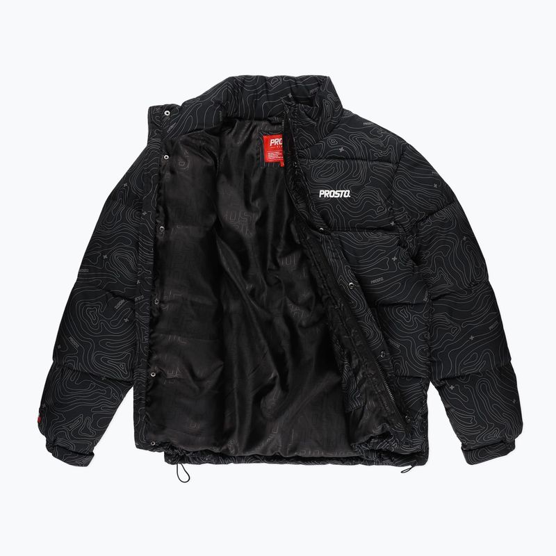 Daunenjacke Herren PROSTO Puff Pattern schwarz KL222MOUT152 2