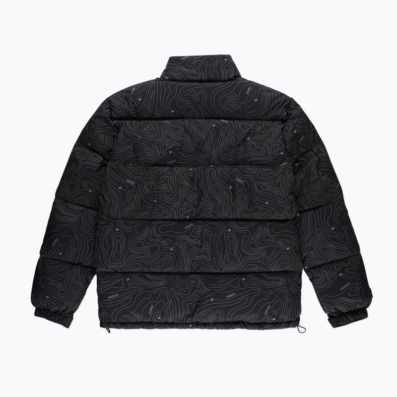 Daunenjacke Herren PROSTO Puff Pattern schwarz KL222MOUT152 3