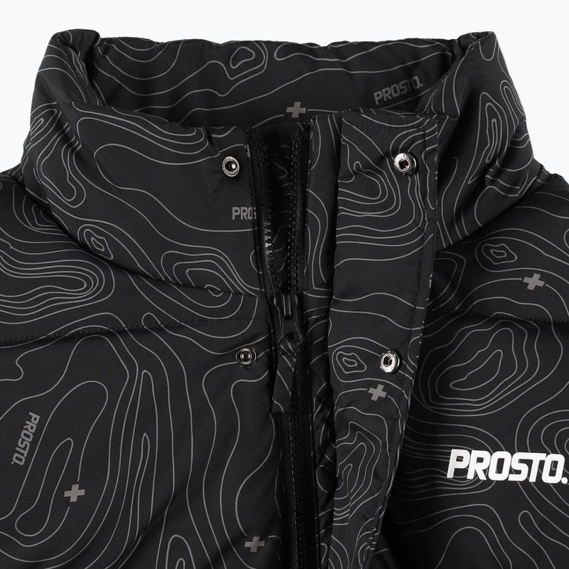 Daunenjacke Herren PROSTO Puff Pattern schwarz KL222MOUT152 4