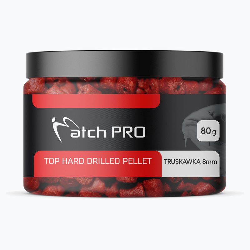 MatchPro Top Hard Drilled Strawberry 8 mm Hakenpellets 979522