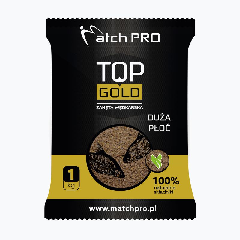 MatchPro Top Gold großer Grundköder zum Angeln auf Rotaugen 1 kg 970006