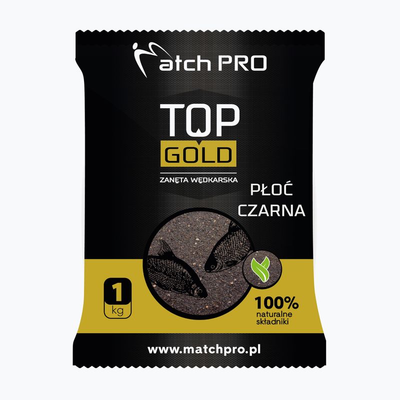 MatchPro Top Gold Grundköder zum Angeln auf Rotaugen Schwarz 1 kg 970008