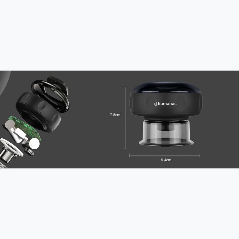 Schröpfglas Humanas BB01 Plus black 11