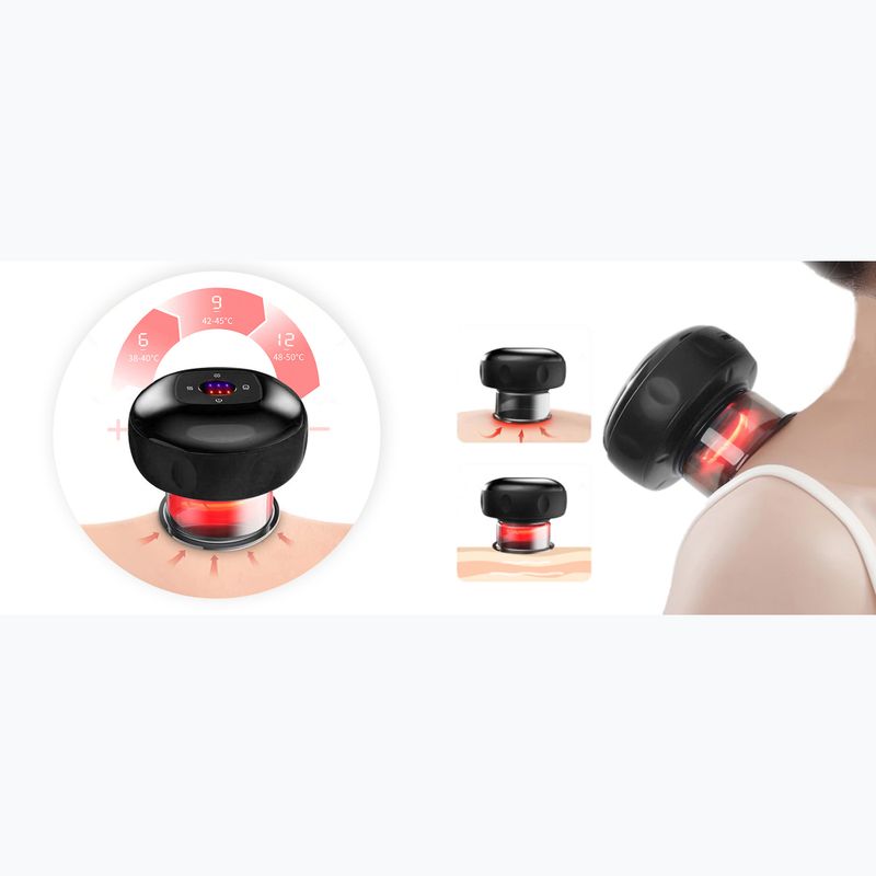 Schröpfglas Humanas BB01 Plus black 12