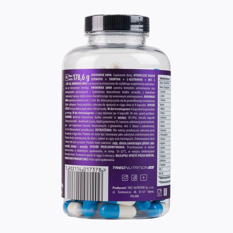 Aminosäuren Trec Amino Max 6800 160 Kapseln 2