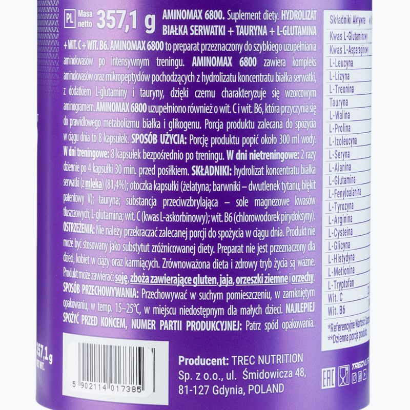 Amino Max Trec 6800 Aminosäuren 320 Kapseln TRE/021 2