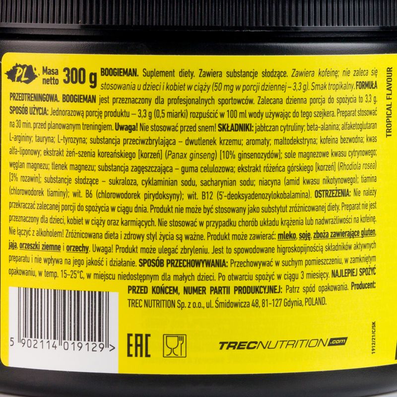 Trec Boogieman Pre-Workout 300g tropische Früchte TRE/622#TOWOC 2