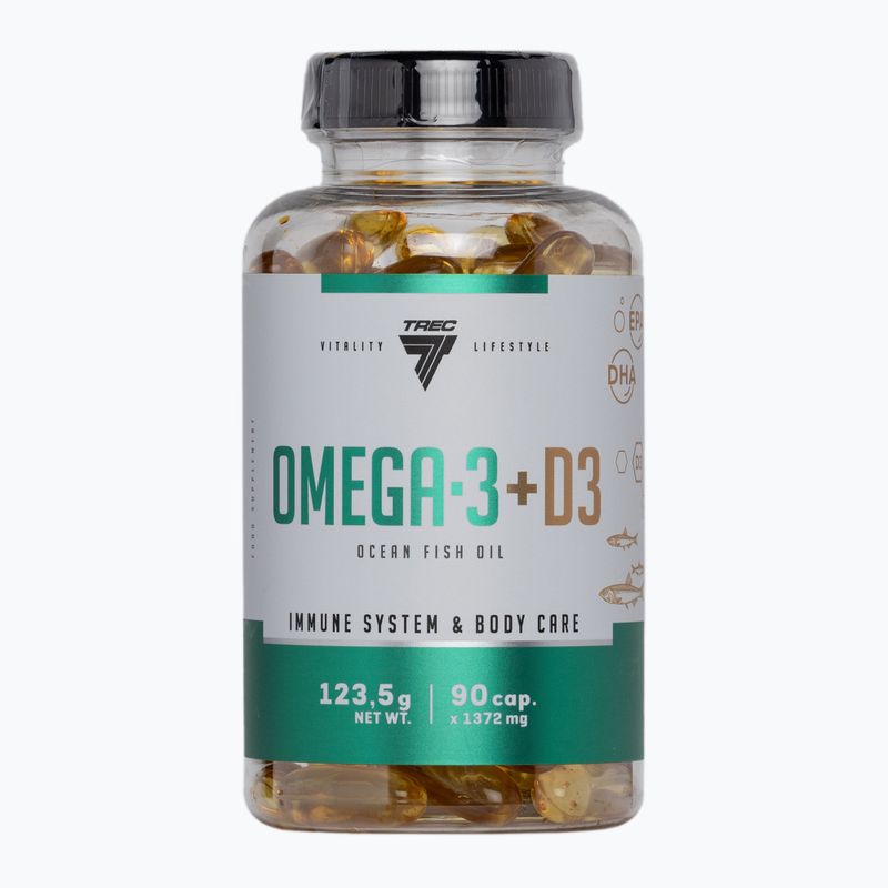 Omega 3 + D3 Trec-Fettsäuren 90 Kapseln TRE/930