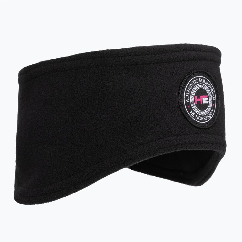 Damen-Fleece-Stirnband Horsenjoy Isabel schwarz 2060101