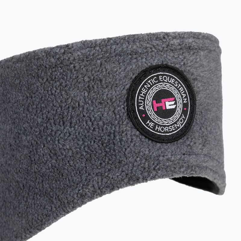 Damen-Fleece-Stirnband Horsenjoy Isabel grau 2060102 3