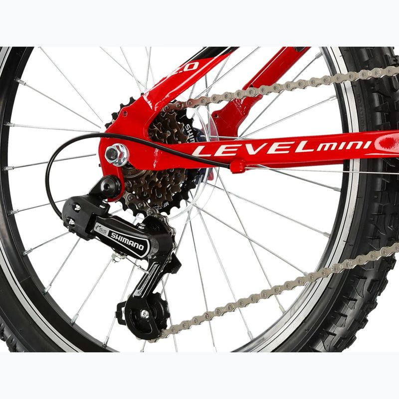 Kinderfahrrad KROSS Level Mini 2.0 red/black/gloss 7