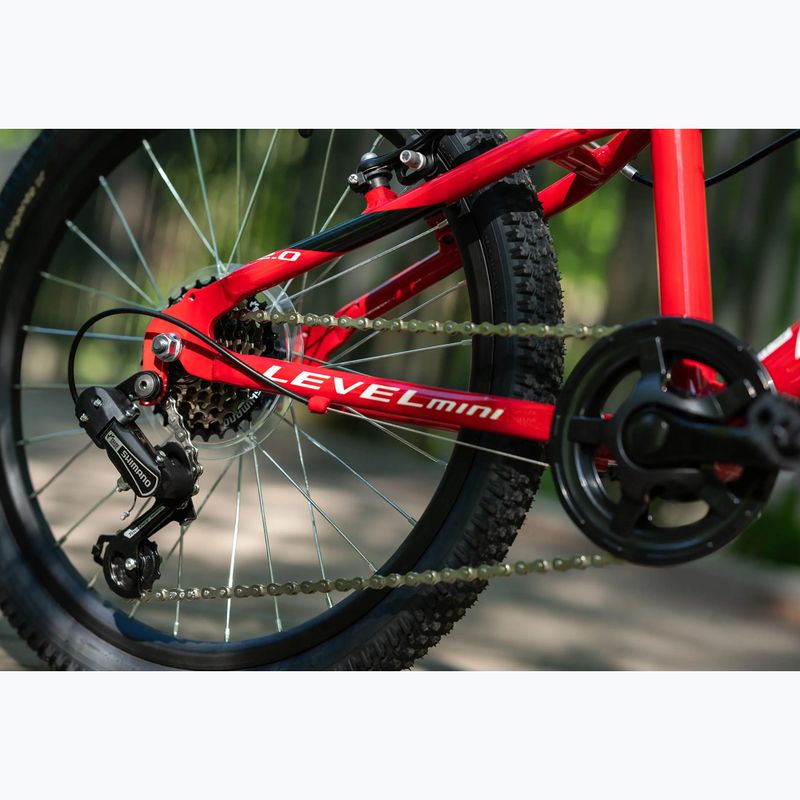 Kinderfahrrad KROSS Level Mini 2.0 red/black/gloss 13