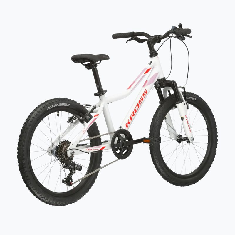 Kinderfahrrad KROSS Lea Mini 2.0 white/red/gloss 3