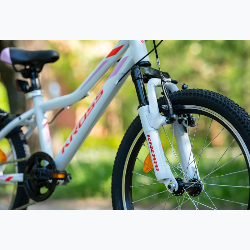 Kinderfahrrad KROSS Lea Mini 2.0 white/red/gloss 13