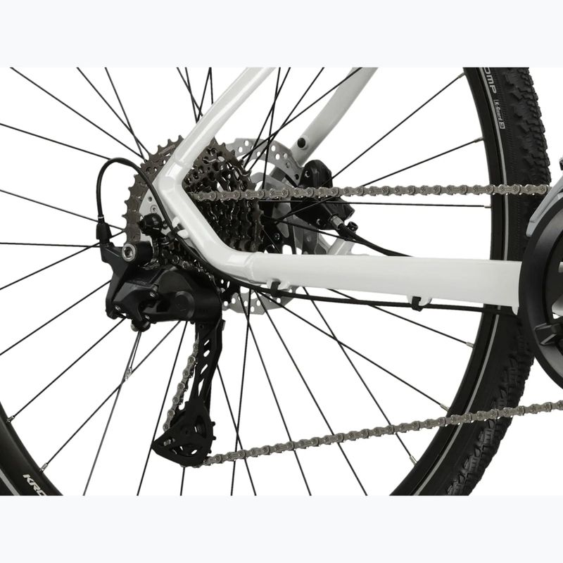 Crossbike Damen KROSS Evado 7.0 W Weiß/Türkis/Glanz 8