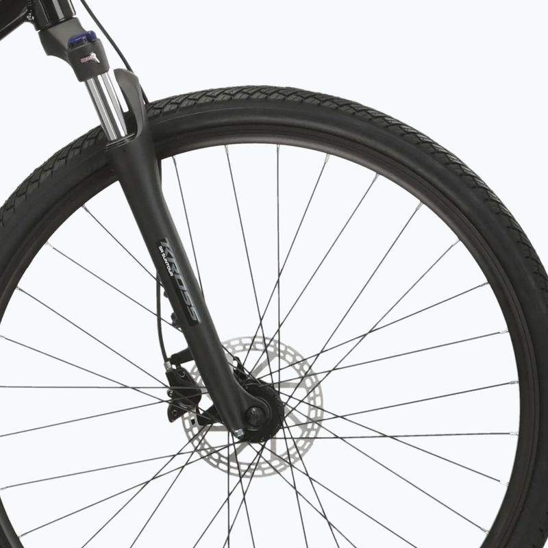 Crossbike Damen KROSS Evado 5.0 W Schwarz/Türkis/Glanz 6