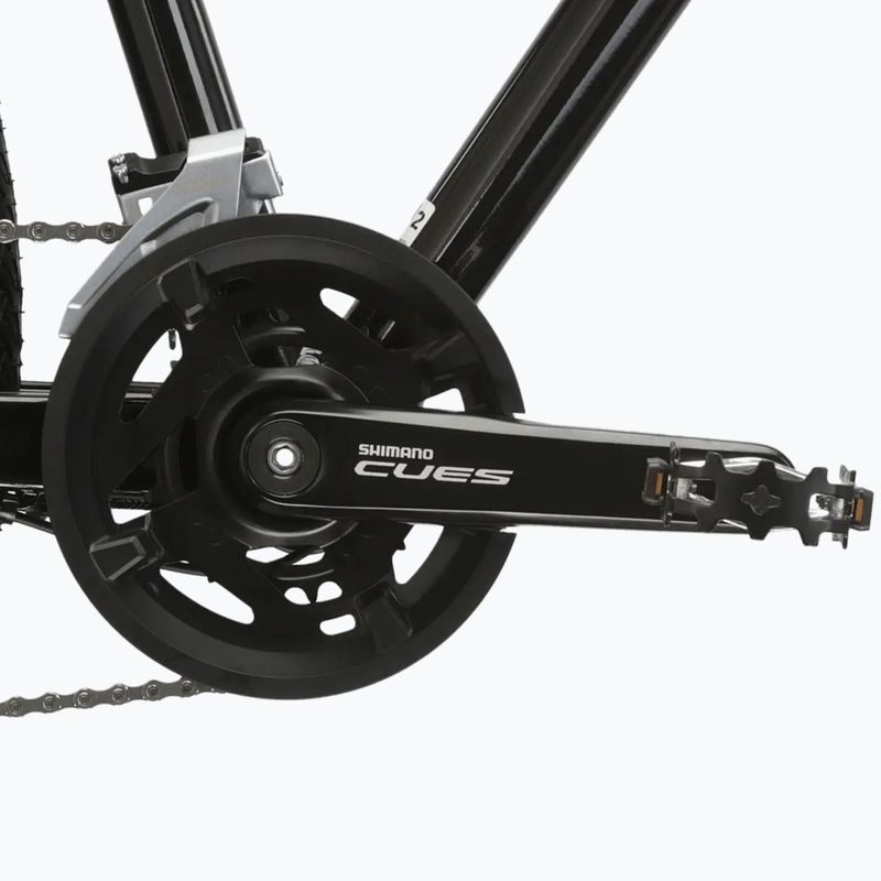 Crossbike Damen KROSS Evado 5.0 W Schwarz/Türkis/Glanz 8