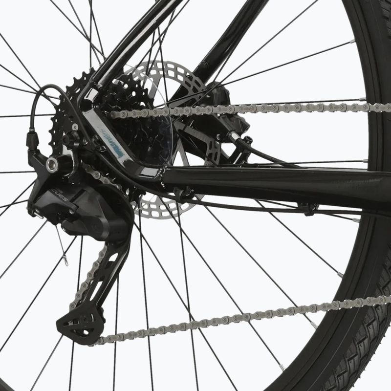 Crossbike Damen KROSS Evado 5.0 W Schwarz/Türkis/Glanz 10