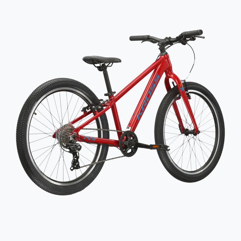 Kinderfahrrad KROSS Level Jr 1.0 red/teal/gloss 3
