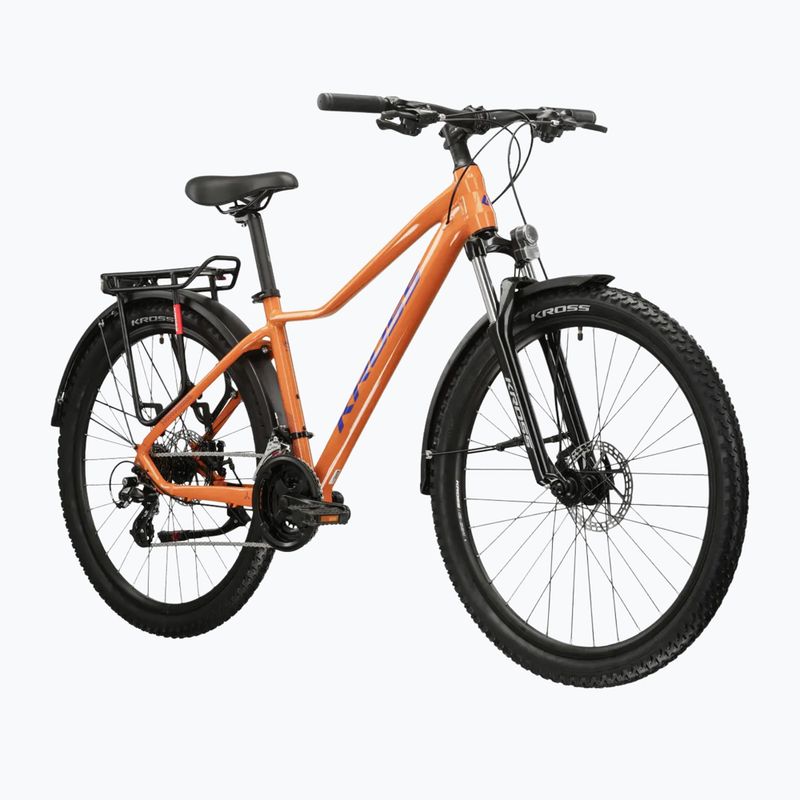 Damen-Mountainbike KROSS Lea 2.0 Eq W 27.5 orange/navy blue/gloss 2