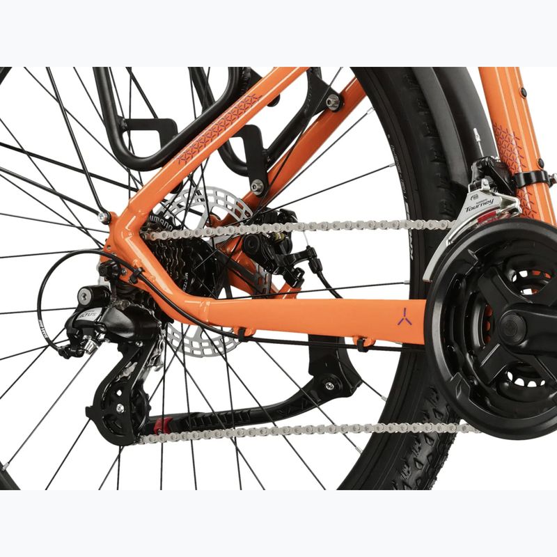 Damen-Mountainbike KROSS Lea 2.0 Eq W 27.5 orange/navy blue/gloss 8