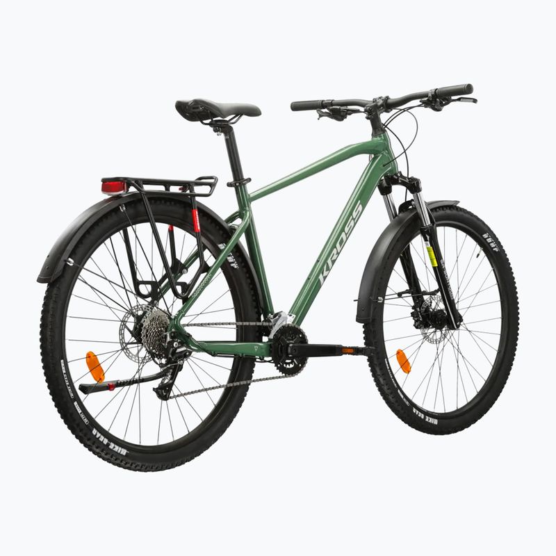 Mountainbike KROSS Hexagon 4.0 EQ 29" Grün/Silber/Glanz 3