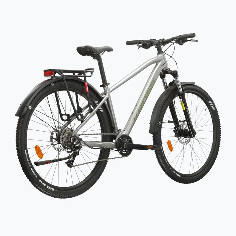 Mountainbike KROSS Hexagon 4.0 EQ 27,5" Silber/Grün/Glanz 3