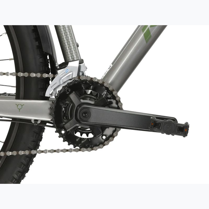 Mountainbike KROSS Hexagon 4.0 EQ 27,5" Silber/Grün/Glanz 10