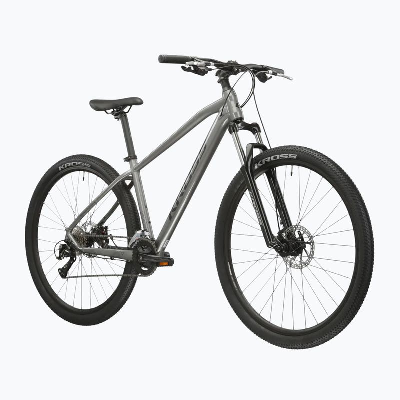 Mountainbike KROSS Hexagon 3.0 27,5" 2024 Grau/Dunkelblau/Glanz 2