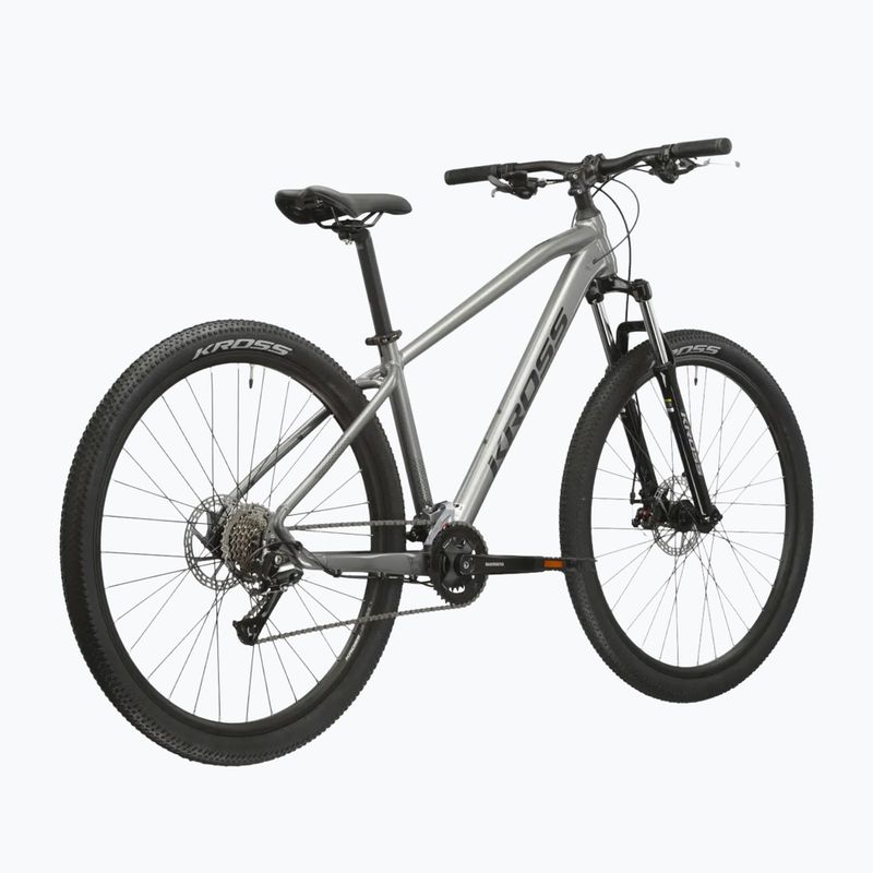 Mountainbike KROSS Hexagon 3.0 27,5" 2024 Grau/Dunkelblau/Glanz 3